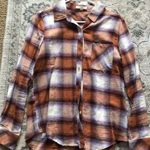 Boutique HoneyPunch plaid shirt